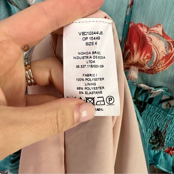 PatBo Carolina Floral Ruffle Mini A-line Dress - Picture 9 of 10